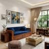 Dhuni Solid Wood Sofa cum bed  In Provincial Teak Finish