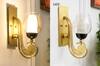 Richmond Brass and Glass Wall Light