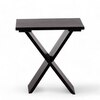 Darcy Solid Wood Side Table in Dark Mahogany Finish - Set of 2