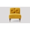 Tybalt Accent chair Velvet in Yellow Color