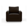 Apollo Compact Sofa Set (Colour : Chocolate, Cushion : Soft, Back Type : Regular, Seater : 3+1+1)