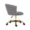Doe Buck Paolo Grey Houndstooth Upholstered Swivel Office Chair