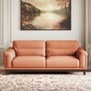 Colby 3 Seater fabric Sofa in Saddle Tan