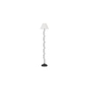 Margaret Black Cotton Shade Floor Lamp