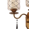 Eliante Modern Wall Lights Mild Steel & Glass Material Antique & Champaign Finish