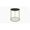 Monroe Metal Side Table in  Gold Finish