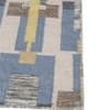 Jaipur Rugs Soft Geometric Wool 5x8 Feet Aegean Blue And Antique White Dhurrie Carpet
