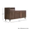 Hexa Red Engineered Wood Shoe Rack in Flower Wenge Colour