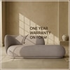 Eliteelegance Wood 2 Seater With Upholstery Non Storage Sofa In Grey Colour