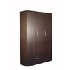 Housen Engineered Wood 3 Door Wardrobe In Walnut Finish