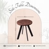 Fusion Forte: Contemporary Wood and Metal Side table