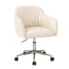 Doe Buck Colm Modern Beige Leatherette Office Chair