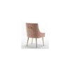 Asul Solid Wood Accent Chair in Pink Colour