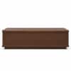 Selwyn Sheesham Wood Linear Slat Coffee Table in Walnut Finish