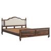 Verona Shesham Solid Wood King Size Bed Non Storage Bed In Provincia Teak Finish Beige