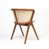 Holland Solid Wood Dining Chair in Brown Colour