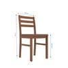 Seattle Starter Dining Set 1+4 (Rubberwood, Antique Oak Finish)