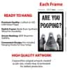 The Castle Decor Funny Are You Pooping Pigeons Wall Art 8x12 Inch