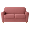 Lamia 2 Seater Sofa In Fabric Pink Color