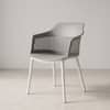 Kepler Brooks Senora Cafeteria Dining Chair in Grey Colour