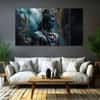 The Castle Decor Lord Shiva Wall Painting Wooden Framed 27x48 Inch (Style 15)