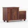Asher Shoe Rack Of 20 Pairs In Provincial Teak Color