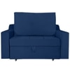 Step  Pull Out Sofa cum Bed  in Navy Blue Colour