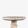 Monk Marble Side Table in Beige Colour