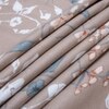 Taupe Floral Cotton 400 Tc flat  Super King Size Bedsheet With 2 Pillow Covers