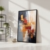 The Castle Decor Modern Abstract Wall Art Framed Painting 20x30 Inch Style 4