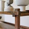 Quinlynn Mango Wood Console Table in Provincial Teak Finish