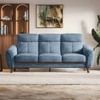 Ronan 3 Seater Fabric Sofa in Denim Blue Colour