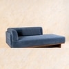Anish Solid Wood Day Bed in Blue Colour