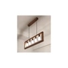 Abacus Brown Solid Wood Cluster Hanging Light
