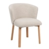 Letty Fabric Dining Chair in Beige Colour