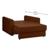 Flycon  Pull Out Sofa cum Bed  in Brown Colour