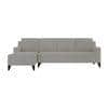 Left Aligned 3 Seater Left Aligned Chaise Light Grey Sofa Cover