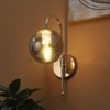 Eliante Modern Wall Lights Mild Steel & Glass Material Gold & Smoke Finish