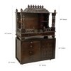 D'Dass Red Sheesham and Mdf  Wall Hanging Wooden Temple For Pooja
