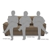 Adelaide Essential 3 Seater Fabric Sofa in Dune Colour