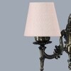 Devansh Metal Electric Wall Light in Antique Gold Colour with White Shade Count of 1 Light