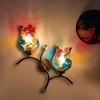 Devansh Metal Electric Wall Light in Gold Colour with Multi Shade Count of 2 Lights