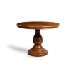 Anhillo Solid Wood 4 Seater Dining Table in Brown Finish