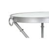 Bellmore Metal Side Table in Silver Finish