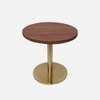 Metalsmith Metal Side Table in Brown Finish