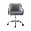 Doe Buck Leisel Modern Grey Velvet Office Chair