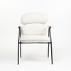 Antho Fabric Dining Chair in Ivory Colour