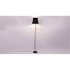 Mae Black Cotton Shade with Iron Floor lamp