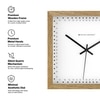 Square Wooden Wall Clock with Precision Dot Markers