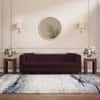 Windsor Premium 3 Seater Fabric Sofa in Deep Plum Velvet Colour